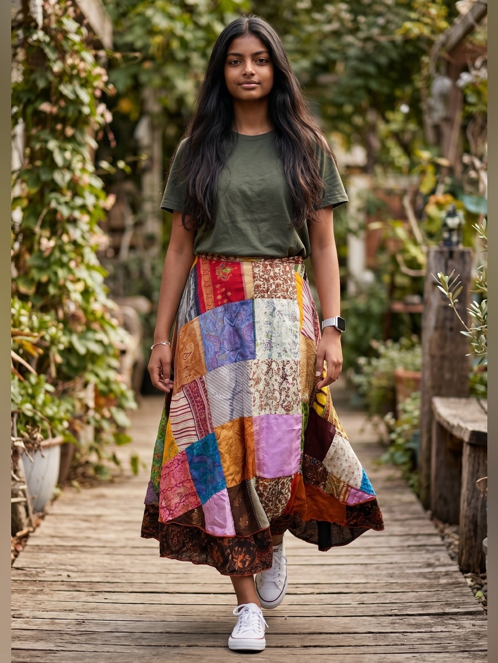 Reversible Patchwork Wrap - Picture 2 of 5